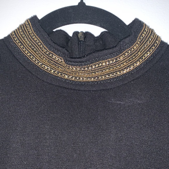 NEW! Vero Moda Black Sleeveless Asymmetric Turtleneck Dress - Picture 2 of 8